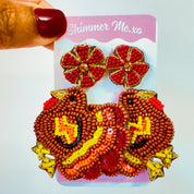 Turkey Seed Bead Earrings