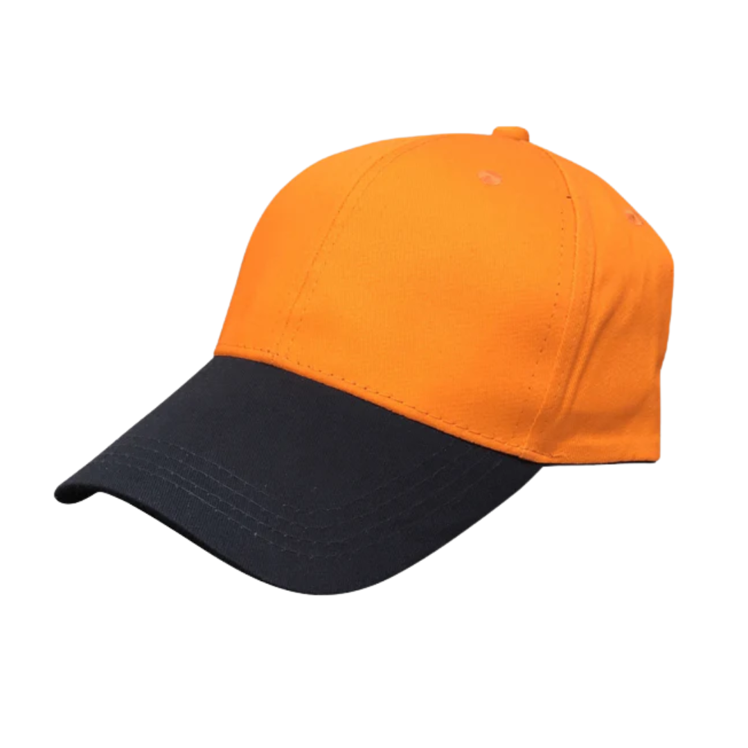 Stylish Baseball Cap – Orange and Navy