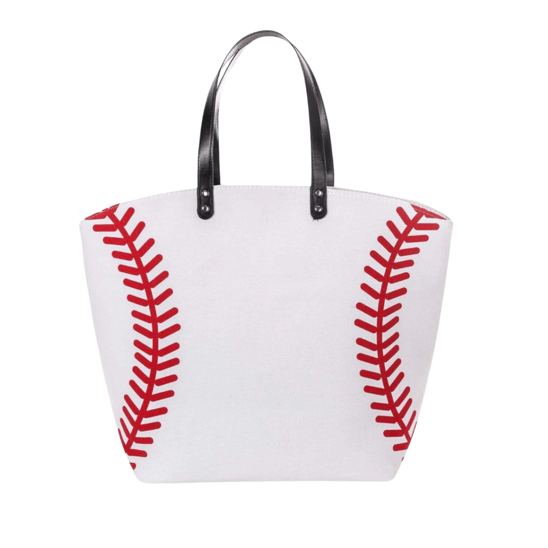 Baseball Canvas Tote Bag