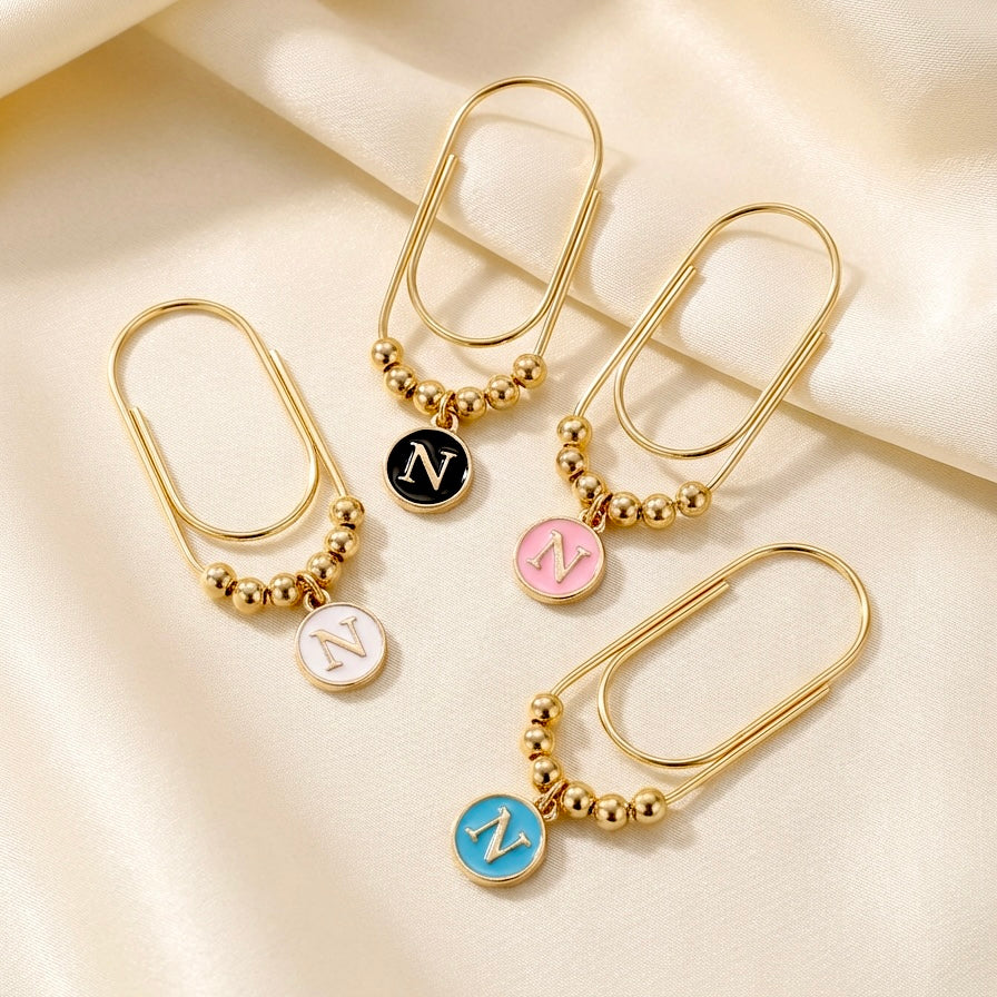 Luxe Gold Initial Paperclip