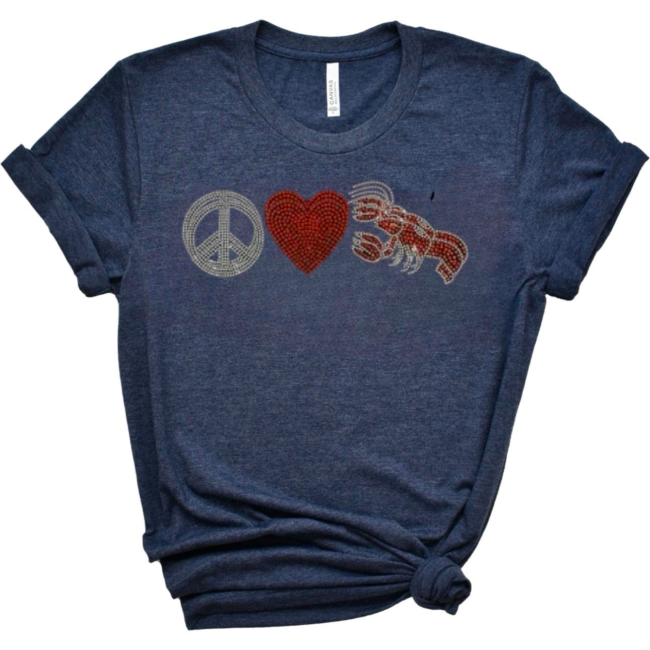 Peace Love  Crawfish T-Shirt