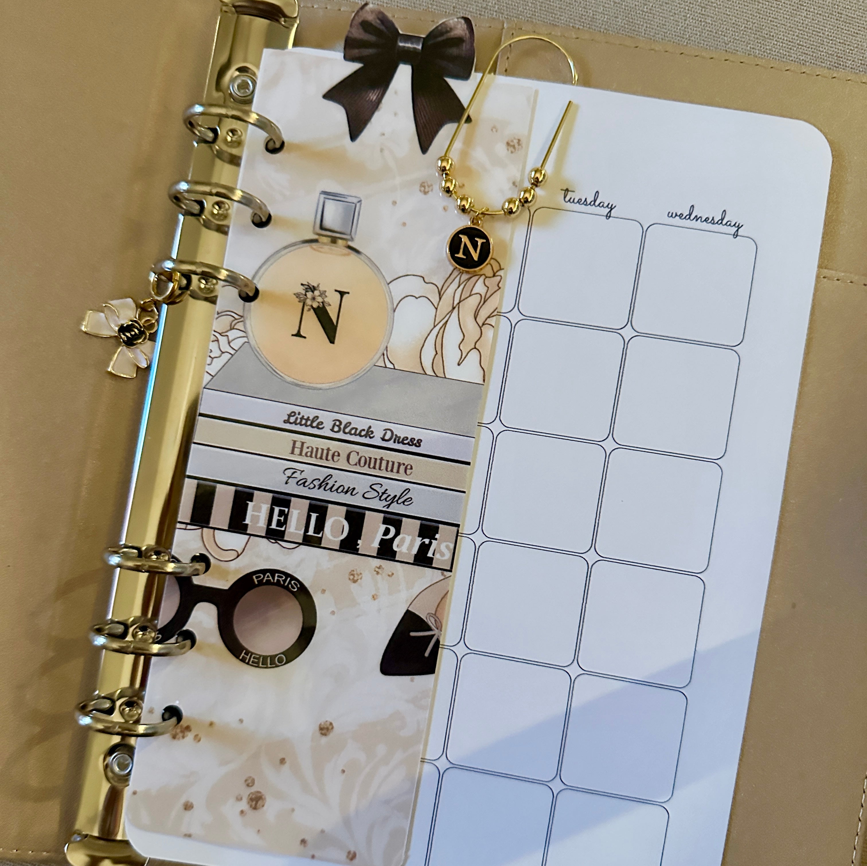 Hello Paris A5 Dashboard Set