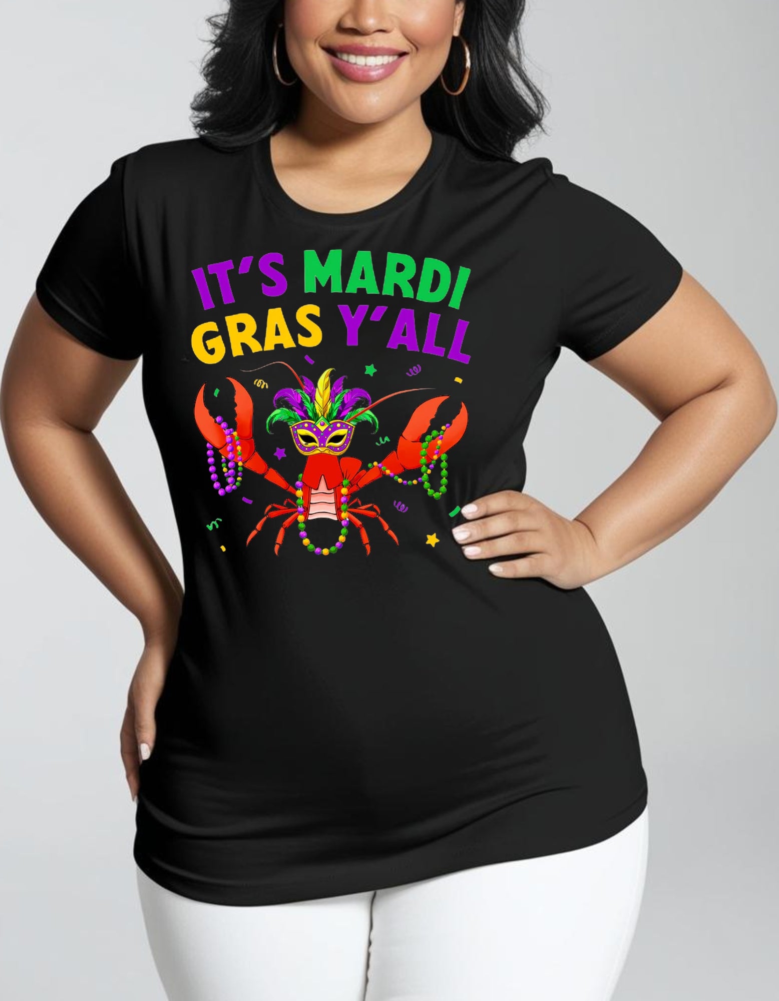 It's Mardi Gras Ya'll  Crawfish Top