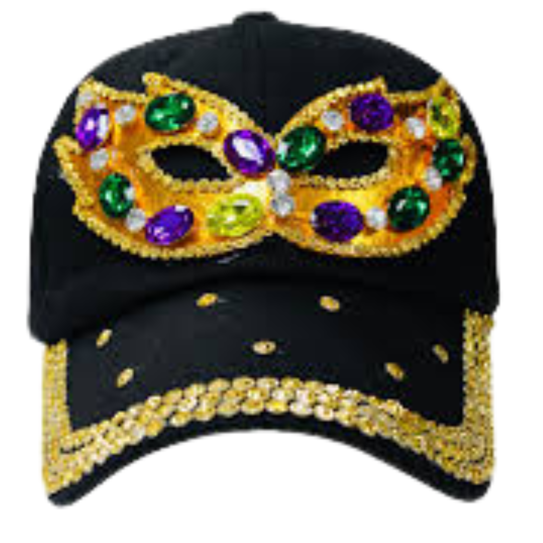 Mardi Gras Rhinestone Hats