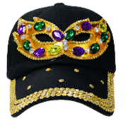 Mardi Gras Rhinestone Hats