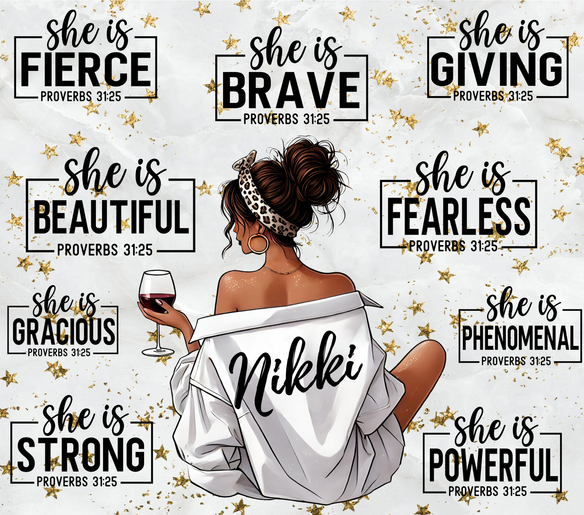 She Is Brave – Custom Name 20oz Tumbler