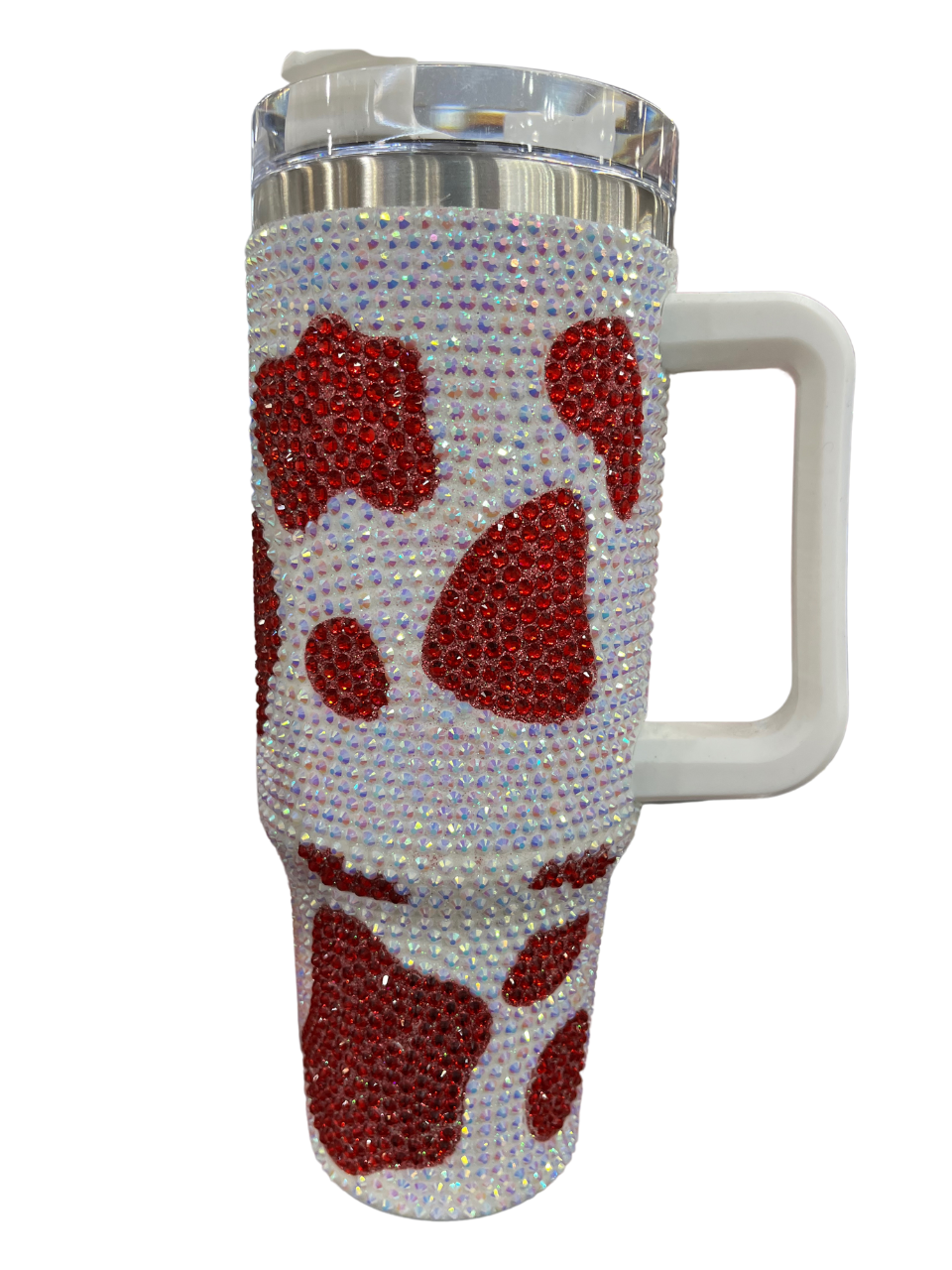 Cow Print Bling Tumbler 40 oz