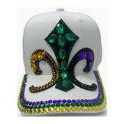 Mardi Gras Rhinestone Hats