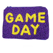 Gameday Seed Bead Purple & Yellow