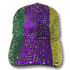 Bedazzled Mardi Gras Baseball Hat - Shimmer Me