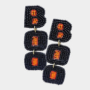 Boo Beaded Halloween Earrings - Shimmer Me