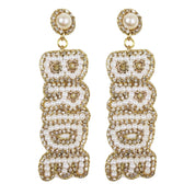 Elegant Bride Seed Bead Earrings - Shimmer Me