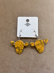 Cow Marble  Earrings