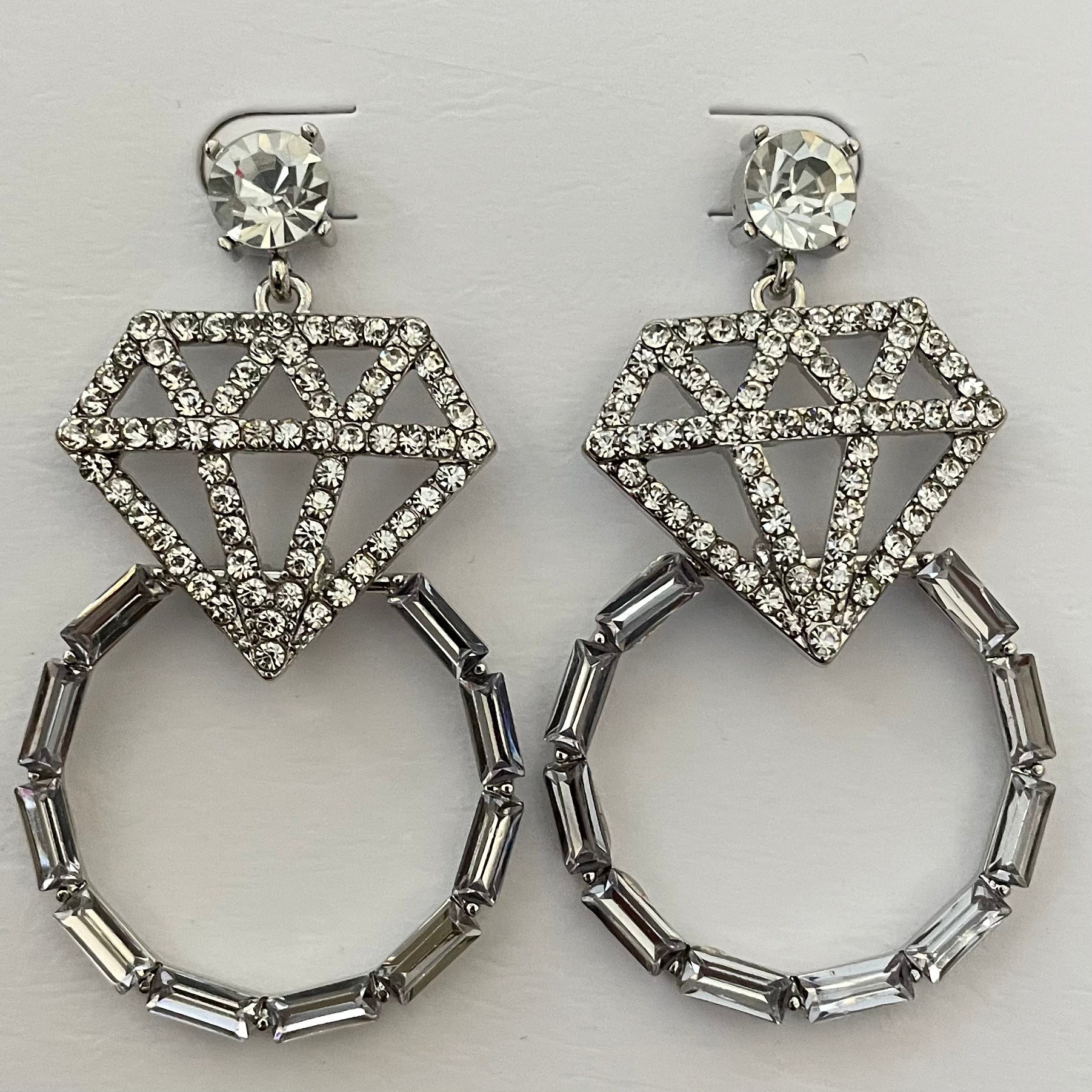 Wedding Ring Bride Earrings