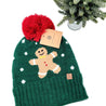 Knit Christmas Beanie Gingerbread - Shimmer Me