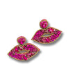 Lips Beaded Valentine Earrings - Shimmer Me