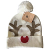 Reindeer Knit Christmas Beanie - Shimmer Me